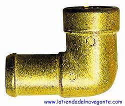Entronque Laton 90º Hembra