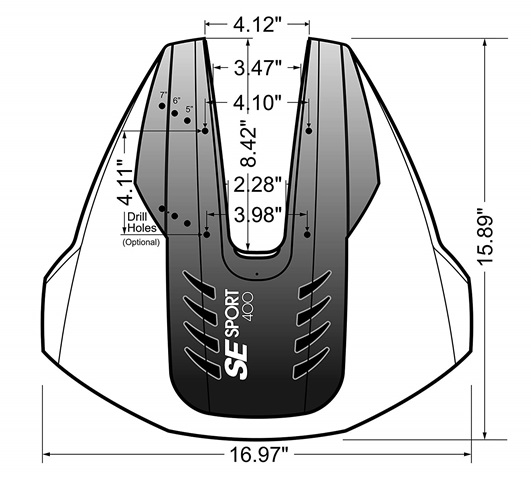 Aleta SE SPORT 400 Negra